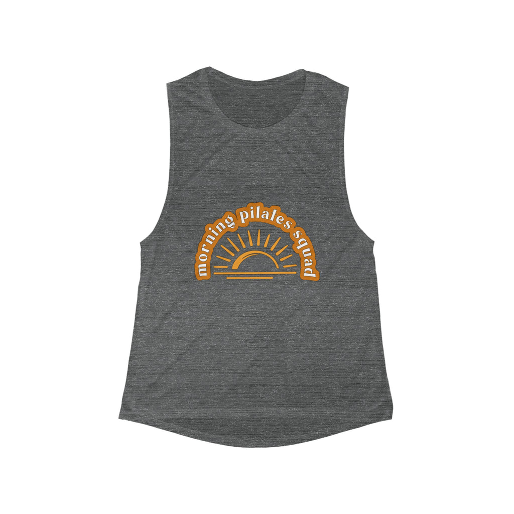 Morning Pilates Squad Tank Top — Women's Flow Muscle Scoop Tank