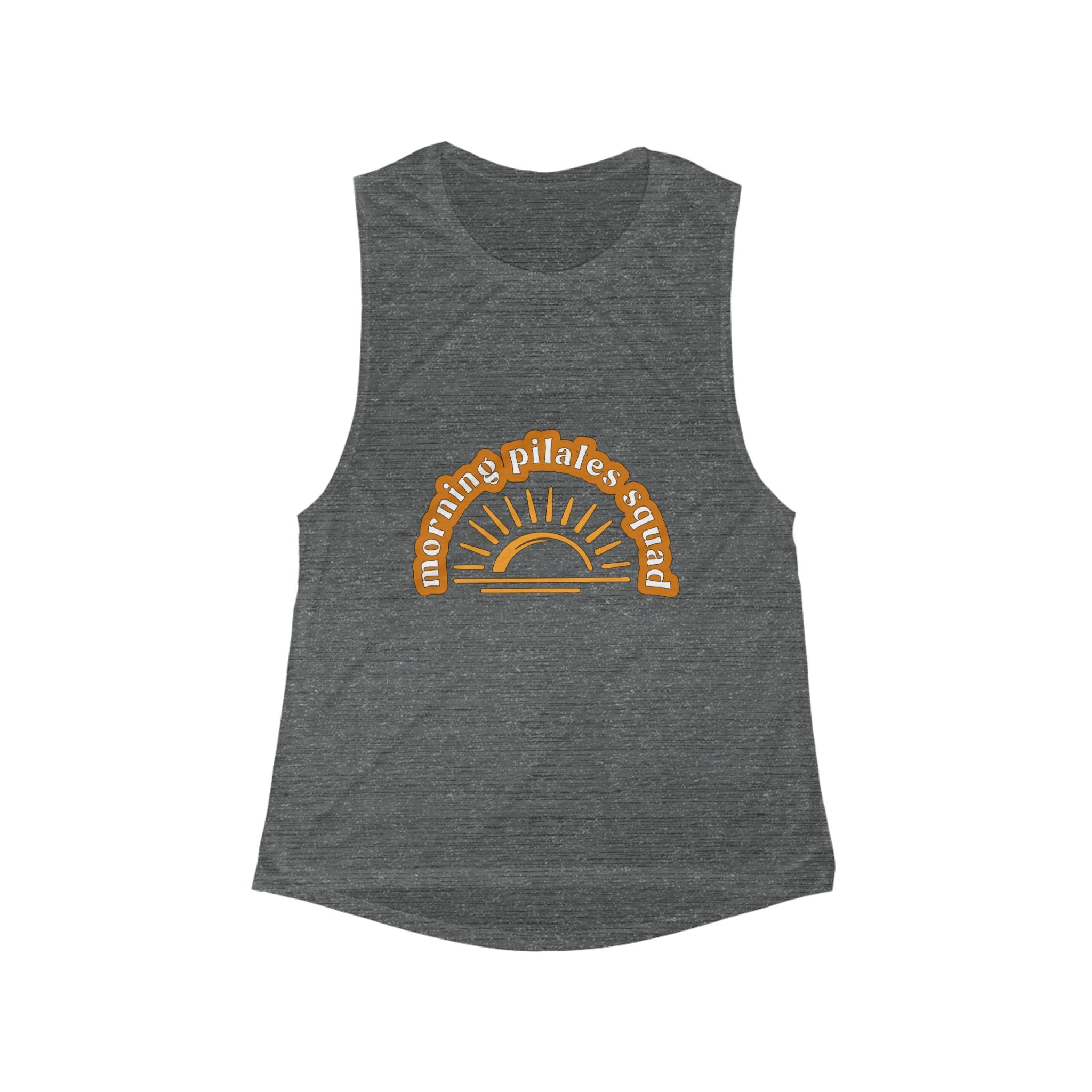 Morning Pilates Squad Tank Top — Women's Flow Muscle Scoop Tank