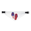 Pet Bandana — Patriotic Flip Flop Design (Happy 4th)