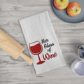 Her Glass of Wine Tea Towel - Funny Wine Lover Kitchen Towel
