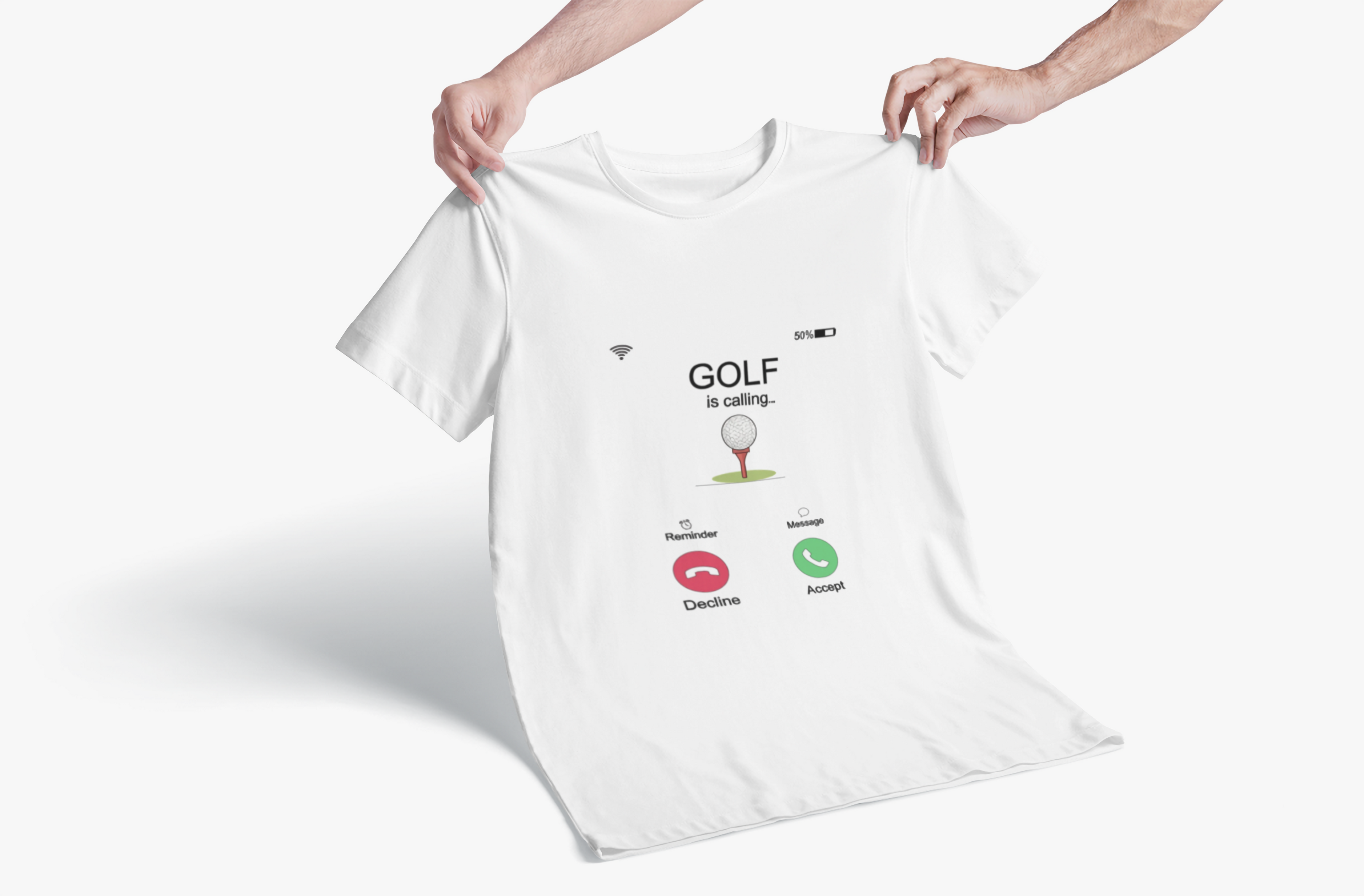 Golf Is Calling T-Shirt — Personalized Golf is Calling Phone Call Tee