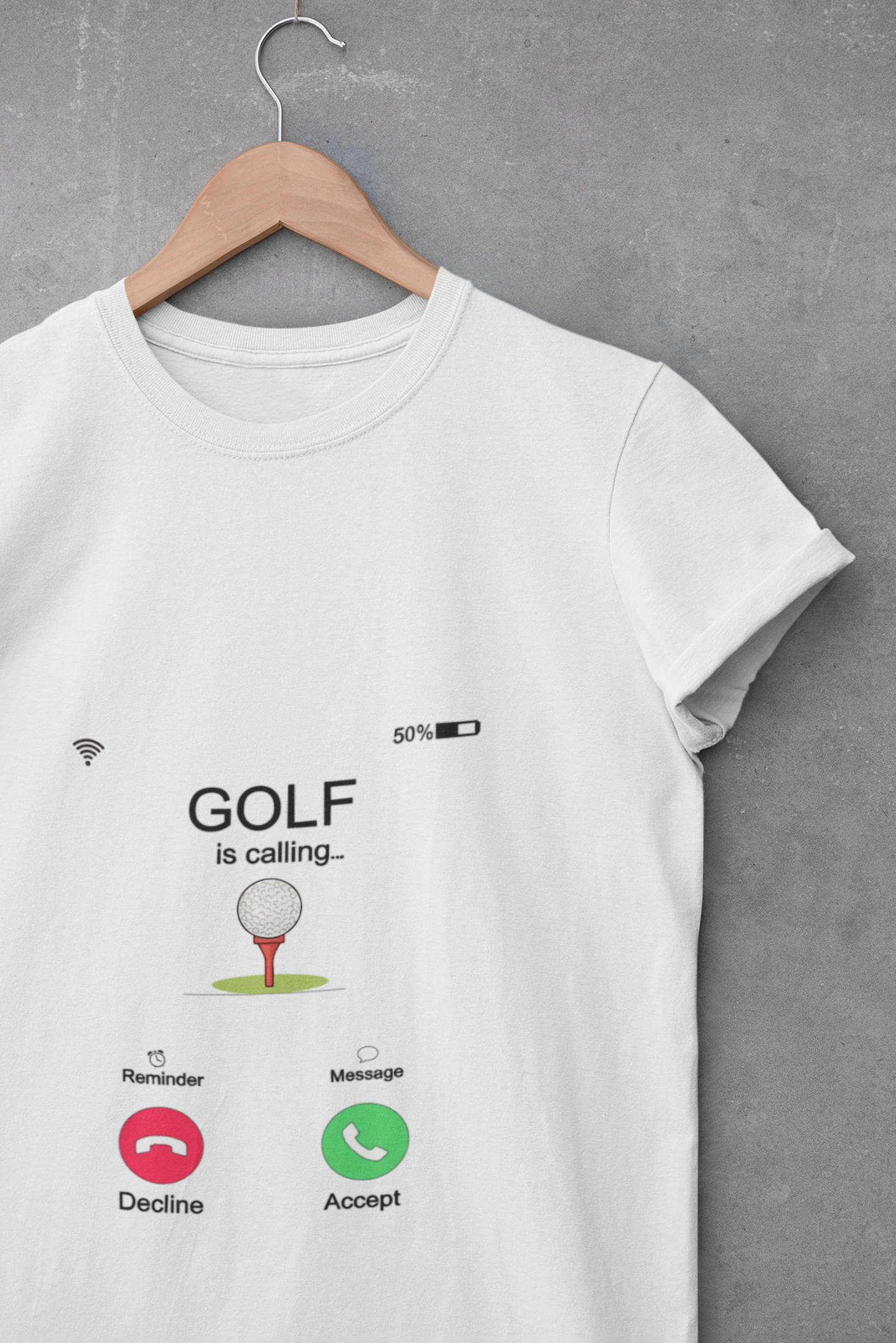 Golf Is Calling Crop Top — Women's Golf Tee with 'Golf is calling' Call Screen Design (Customizable Back)
