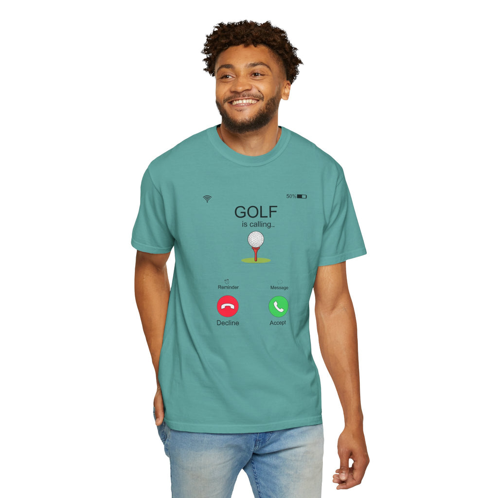 Golf Is Calling T-Shirt — Personalized Golf is Calling Phone Call Tee