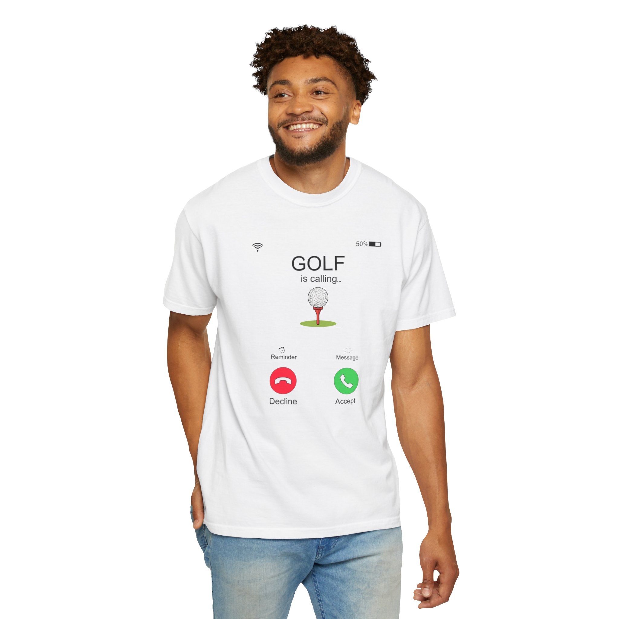 Golf Is Calling T-Shirt — Personalized Golf is Calling Phone Call Tee