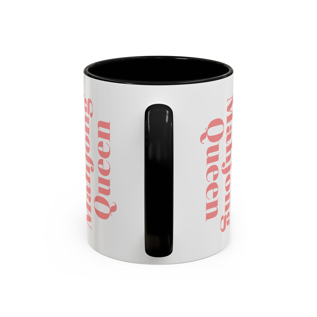 Mahjong Queen Accent Coffee Mug – Retro Tile Design, 11/15oz